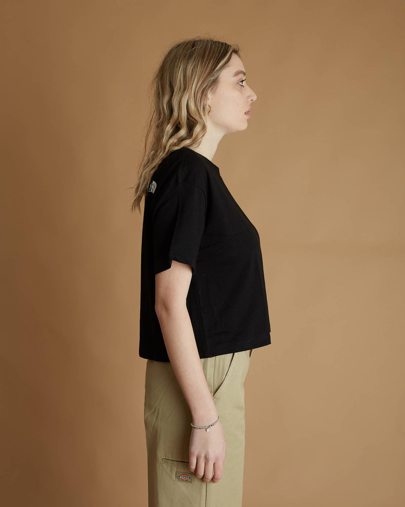The North Face W Cropped Fine Tee (Tnf Black)