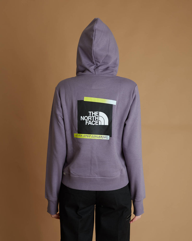 The North Face W Es Graphic Crop Hoodie (Lunar Slate)