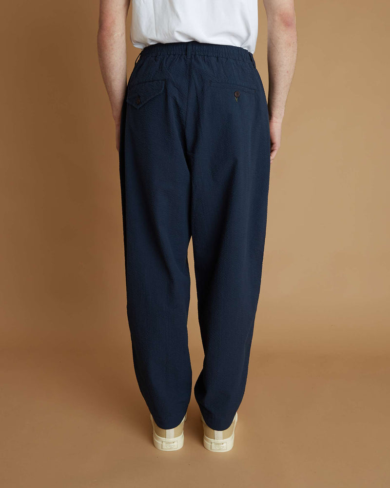 Universal Works Pleated Track Pant (Navy)