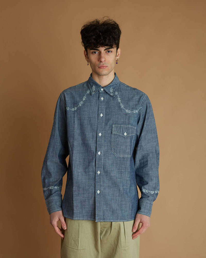 Universal Works Western Shirt (Indigo)