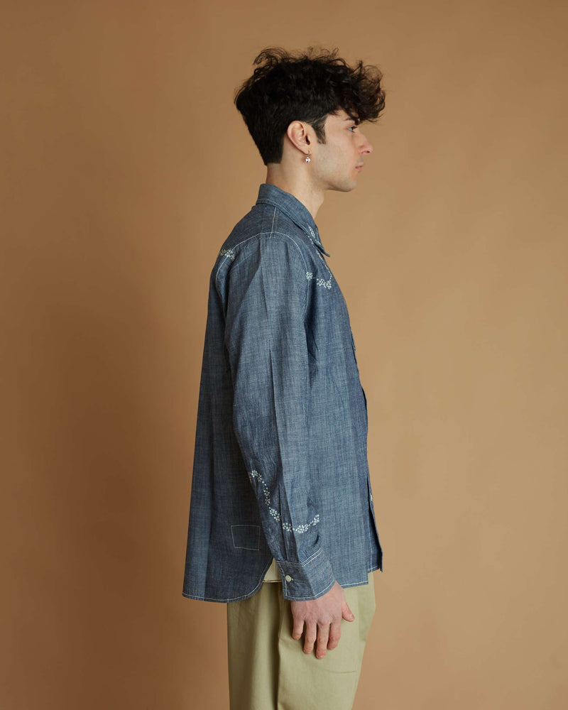 Universal Works Western Shirt (Indigo)