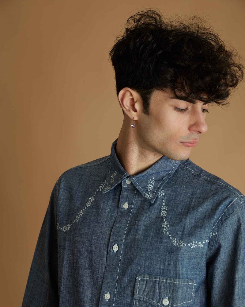 Universal Works Western Shirt (Indigo)