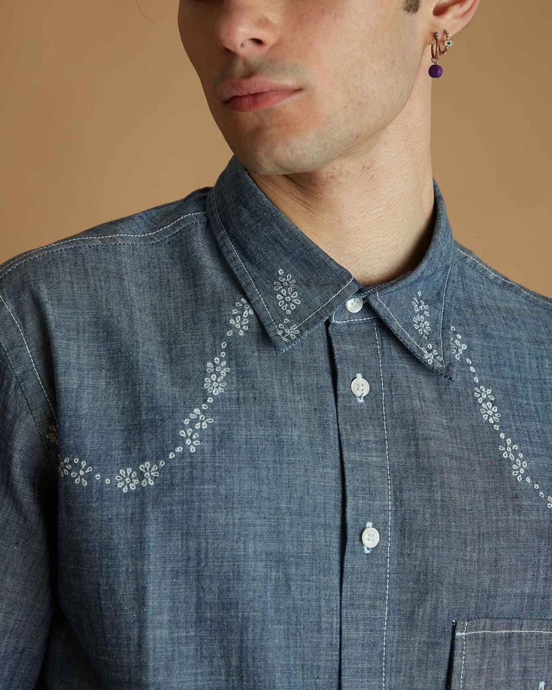 Universal Works Western Shirt (Indigo)