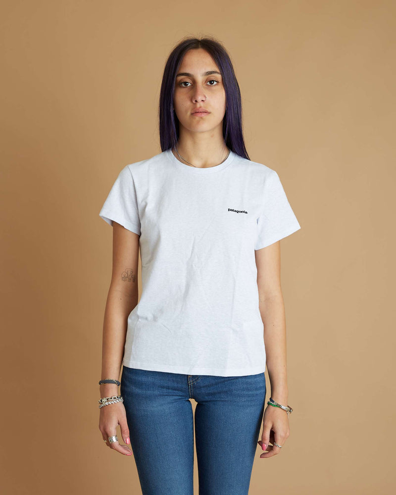 Patagonia W's P-6 Logo Responsibili-Tee (White)