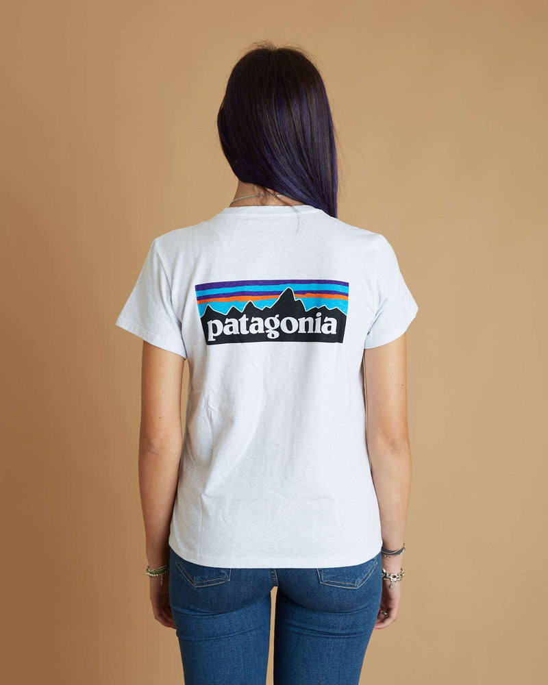 Patagonia W's P-6 Logo Responsibili-Tee (White)