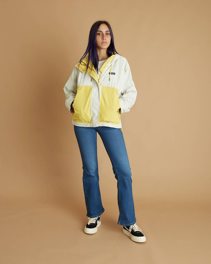 Patagonia W's Skysail Jkt (Dyno White W/ Surfbqard Yellow)