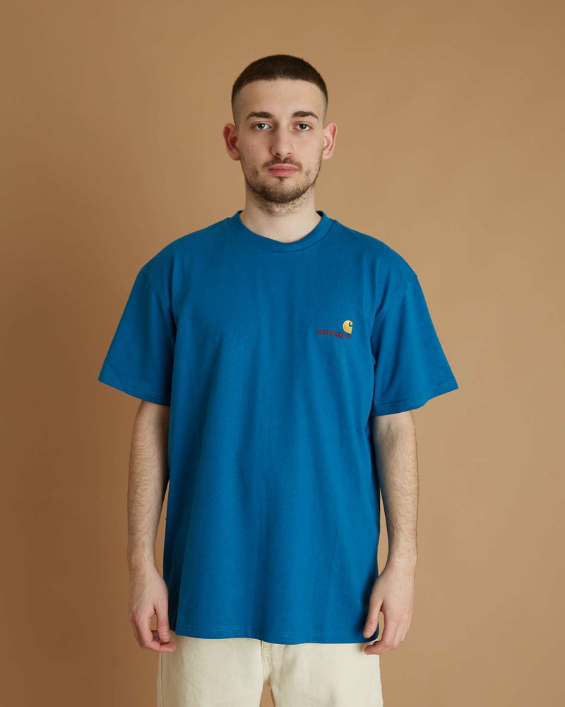 Carhartt S/S American Script T-Shirt (Amalfi)