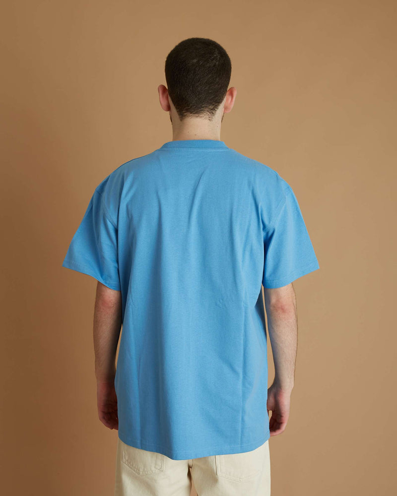 Carhartt S/S American Script T-Shirt (Piscine)