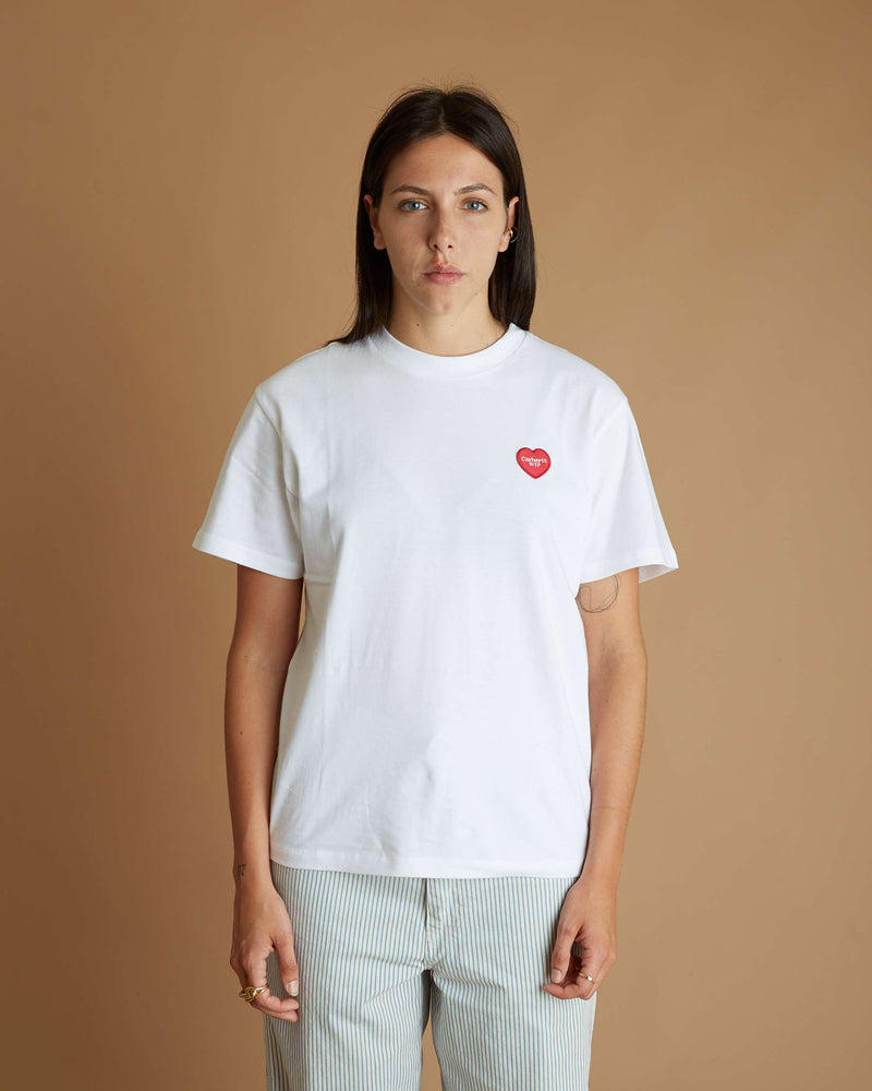 Carhartt W'S/S Double Heart T-Shirt (White)