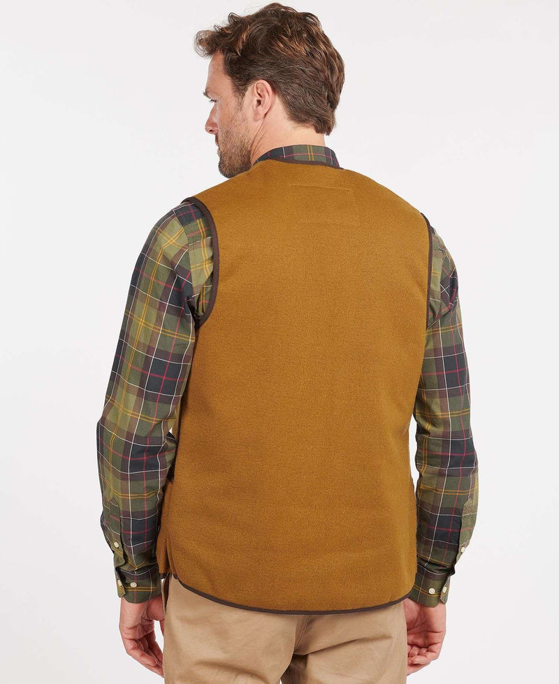 Barbour Warm Pile Waistcoat Zip Liner (Brown)