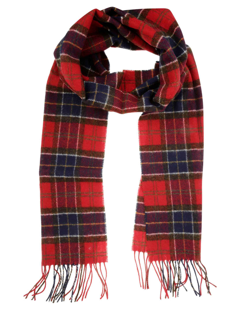 Barbour Tartan Lambswool Scarf (Red)