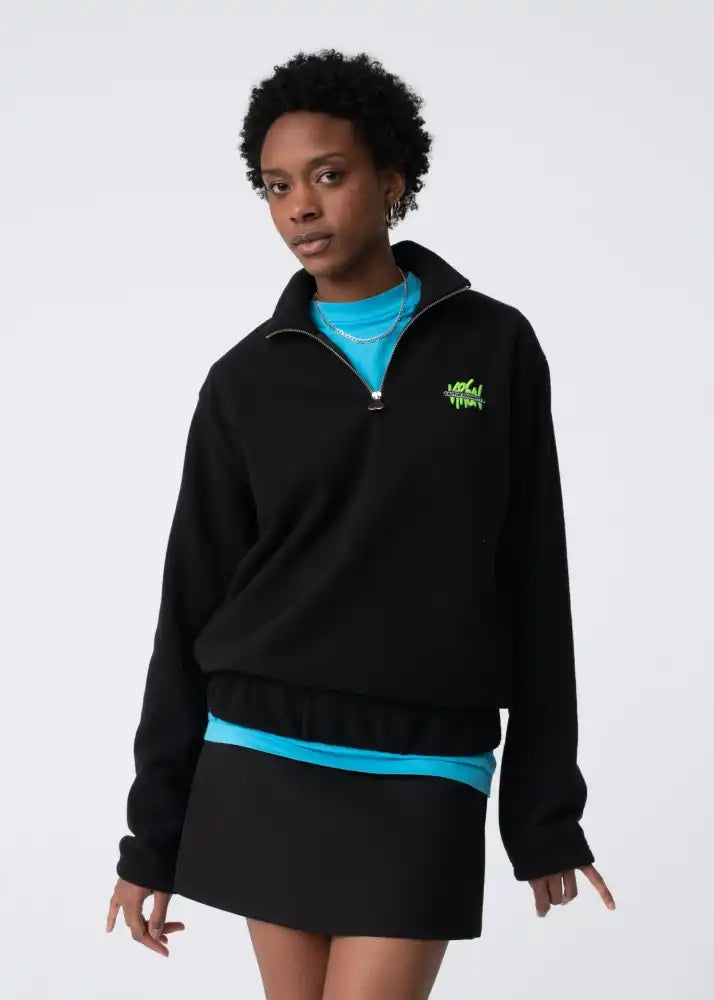 Carne Bollente Turn Around Sweat Zip (Black)