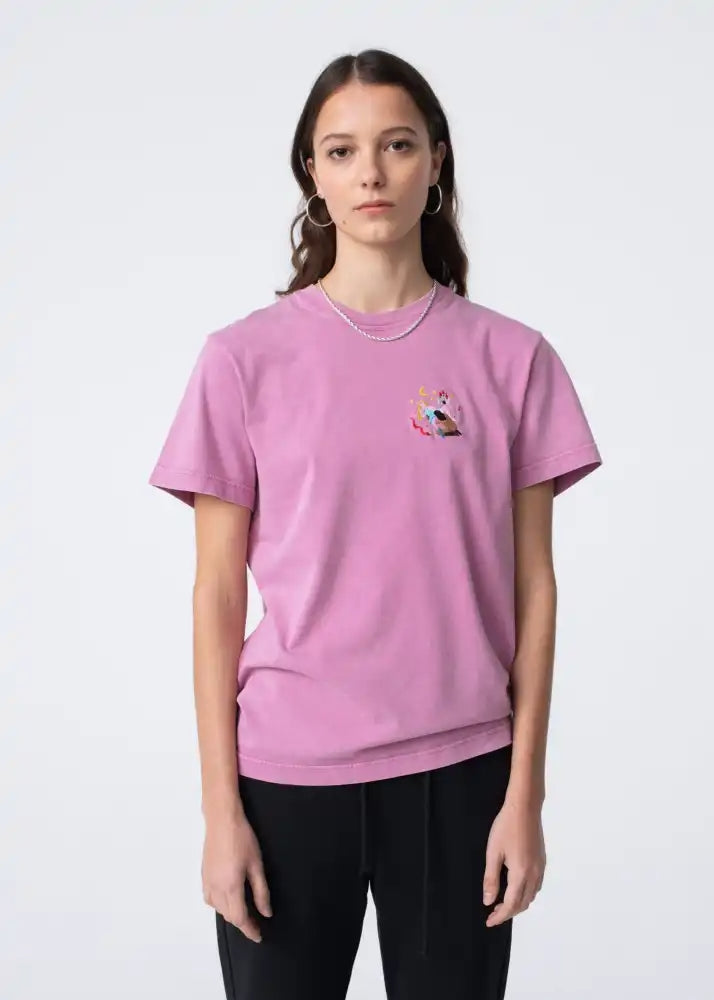 Carne Bollente Middle Edging T-Shirt (Washed Pink)