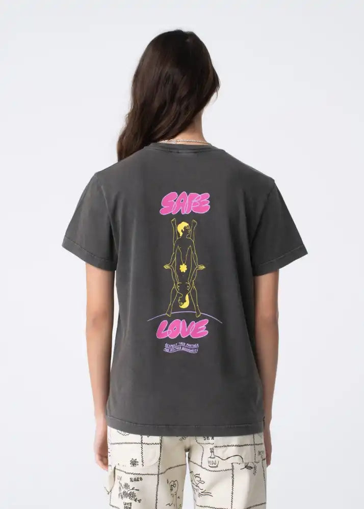 Carne Bollente Safe Love T-Shirt (Washed Black)