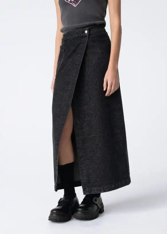Carne Bollente Sketchy Sketch Skirt (Washed Black)