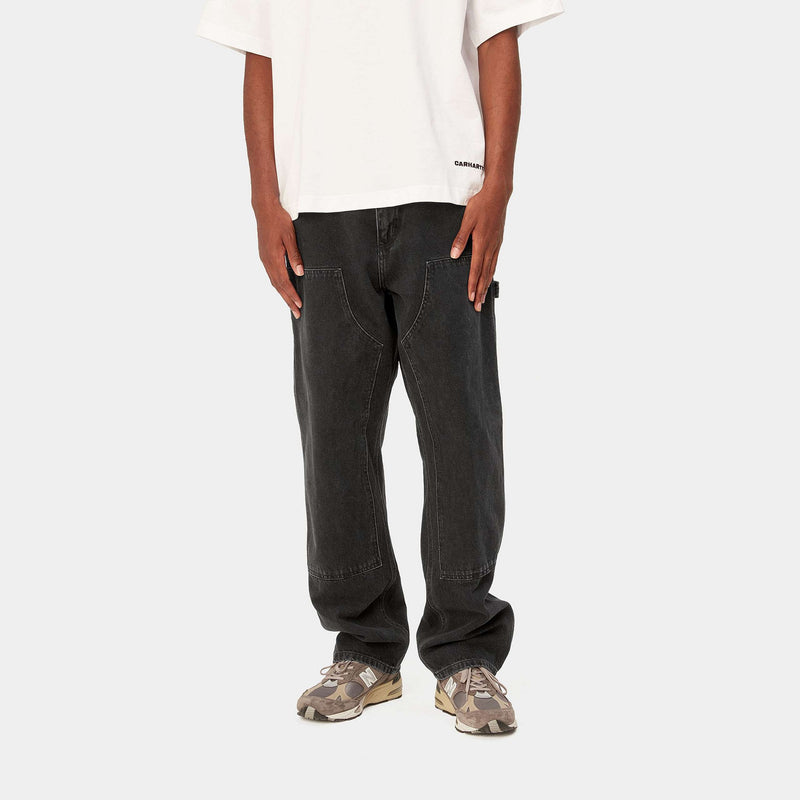 Carhartt Double Knee Pant Smith Denim (Black Stonewashed)