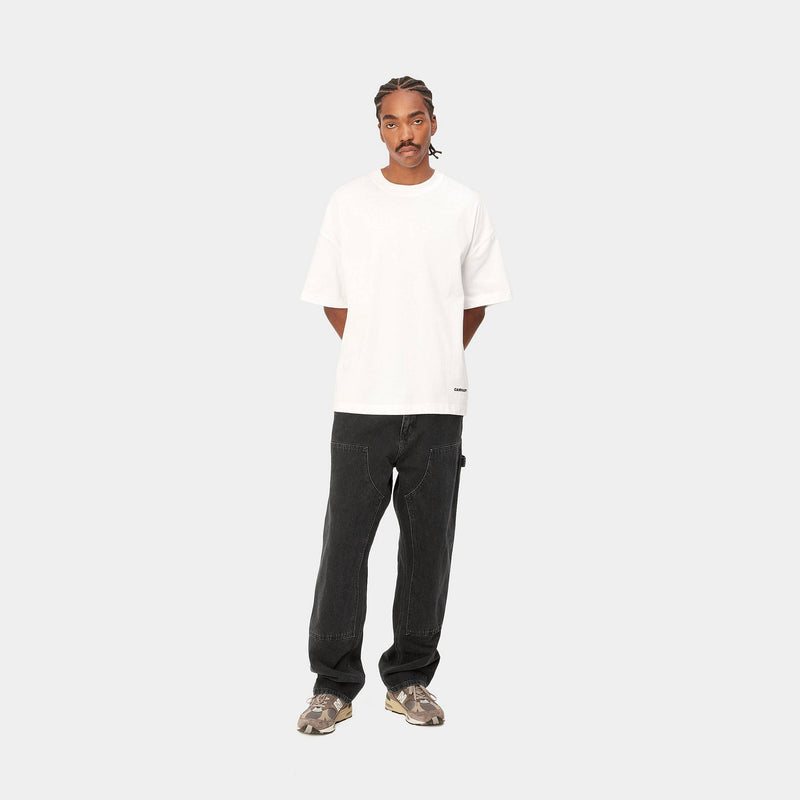 Carhartt Double Knee Pant Smith Denim (Black Stonewashed)