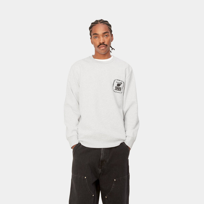 Carharrt Stamp State Sweat (Ash Heather/Black)