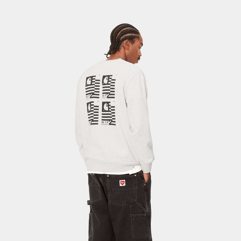 Carharrt Stamp State Sweat (Ash Heather/Black)