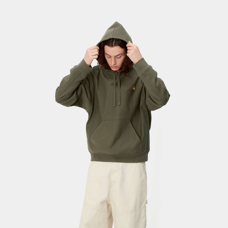 Carhartt Hooded American Script Sweat 420 g/m² (Plant)
