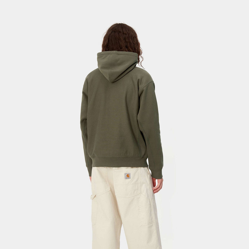 Carhartt Hooded American Script Sweat 420 g/m² (Plant)