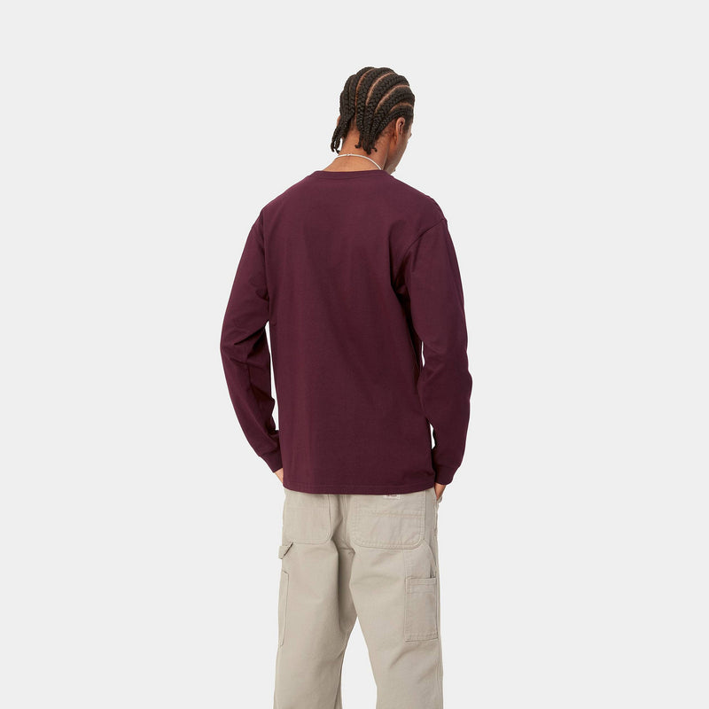 Carhartt L/S Chase T-shirt (Amarone/Gold)