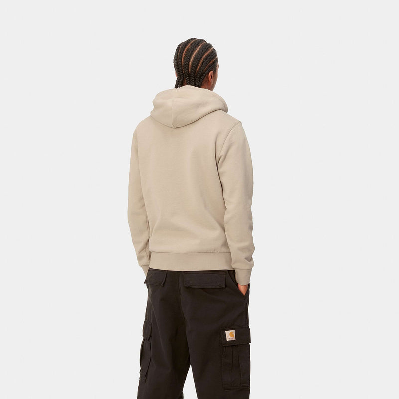 Carhartt Hooded Script Embroidery Sweat 350 g/m²  (Wall/Black)