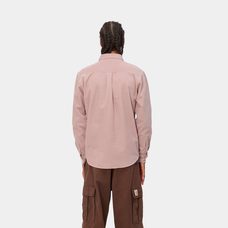 Carhartt L/S Madison Cord Shirt Glassy Pink/ Black