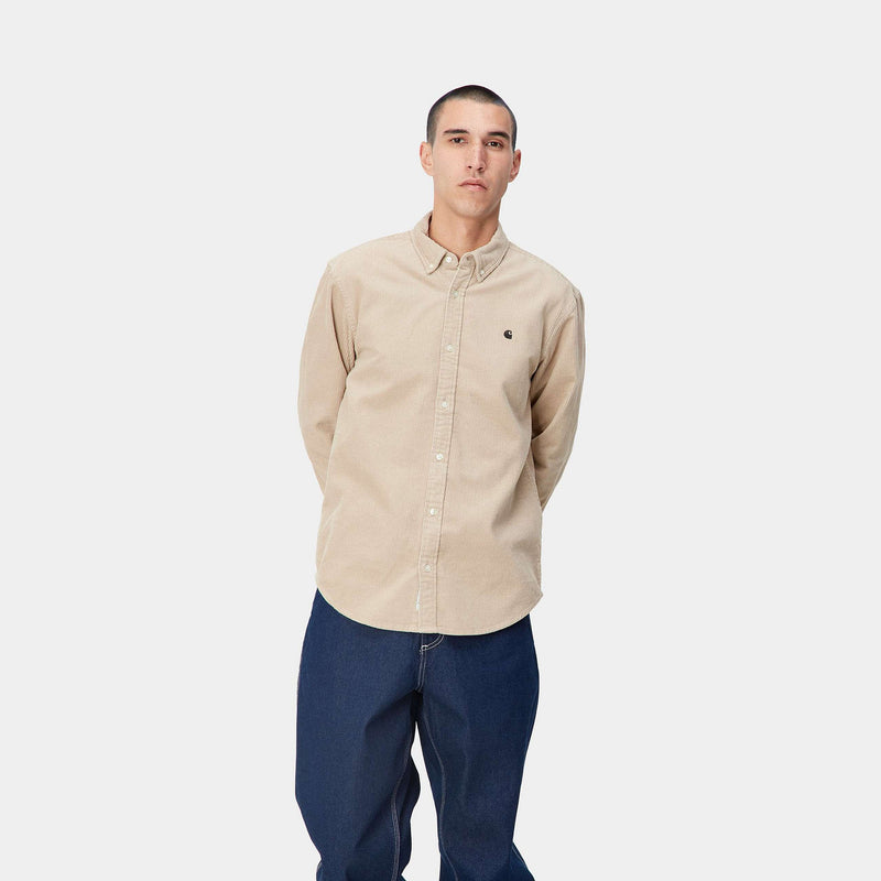 Carhartt L/S Madison Cord Shirt Wall/Black