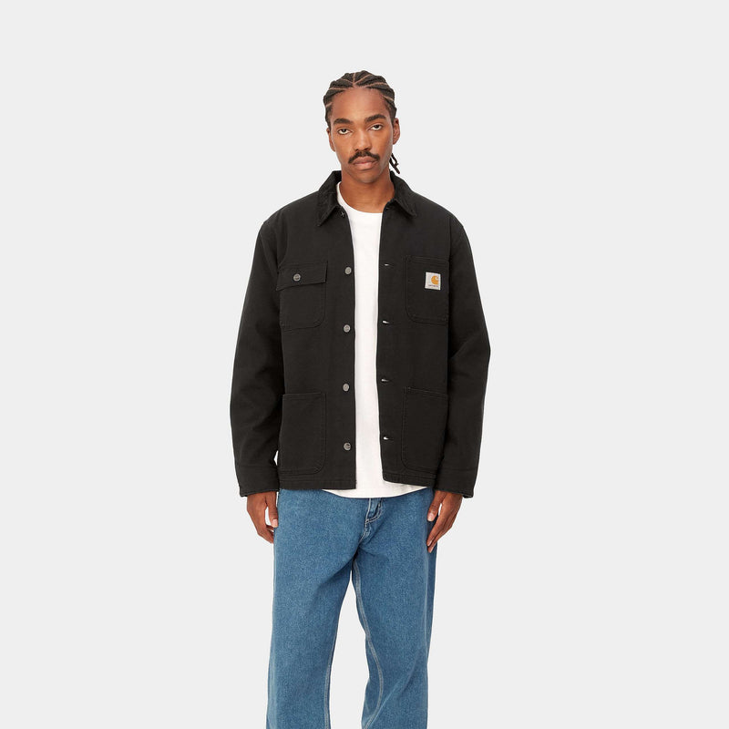 Carhartt Michigan Coat Canvas, 385 g/m² (Black/Black Heavy Stone Wash)