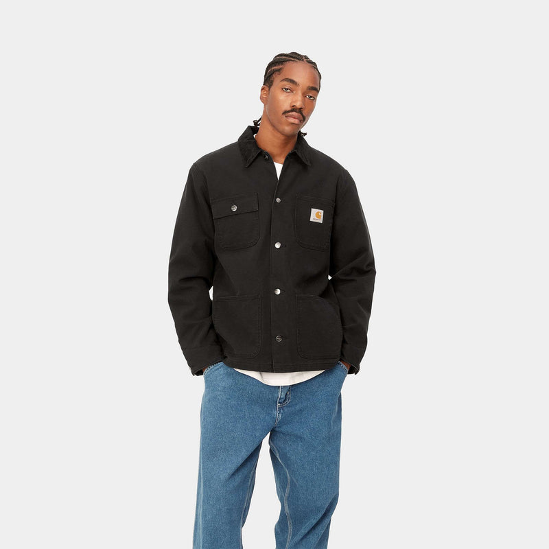 Carhartt Michigan Coat Canvas, 385 g/m² (Black/Black Heavy Stone Wash)