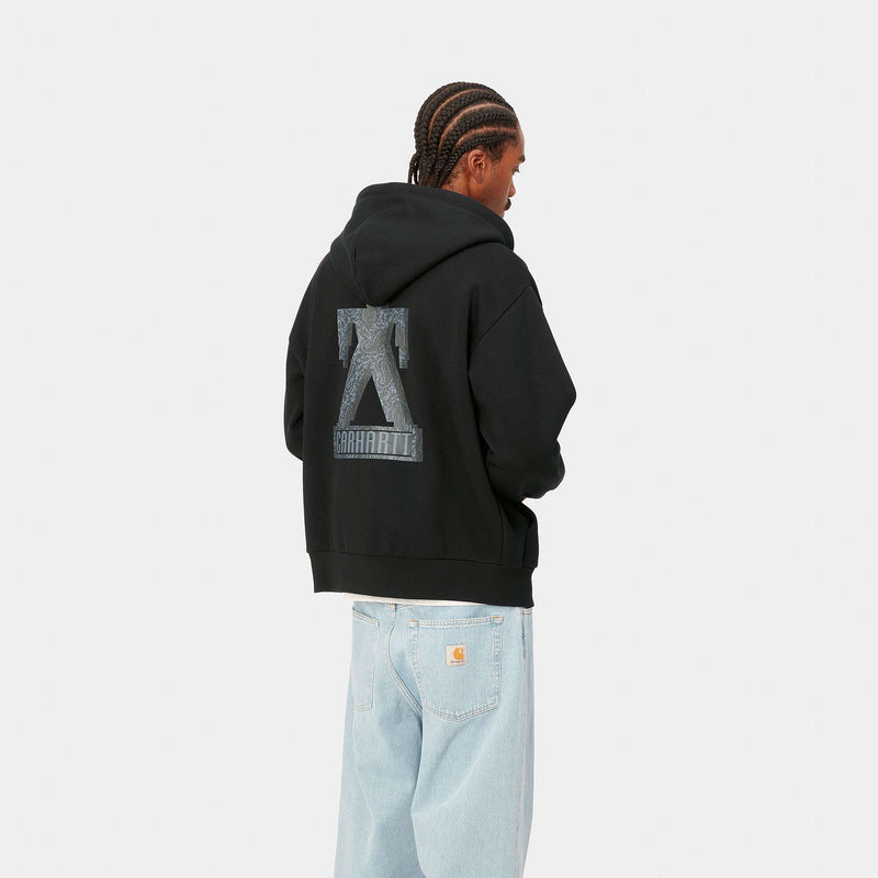 Carharrt Hooded Built Sweat (Black)