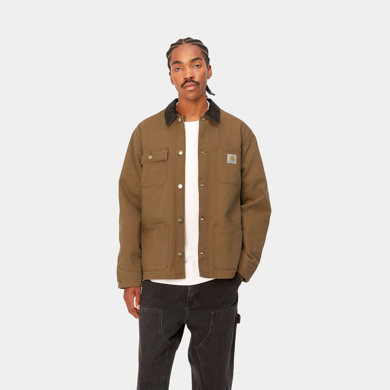Carhartt Michigan Coat Canvas, 385 g/m² (Hamilton Brown/Tobacco Heavy Stone Wash)