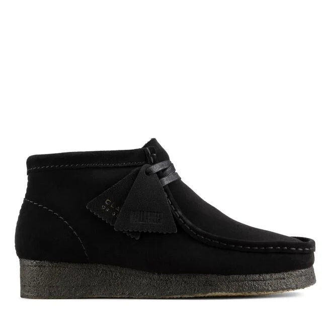 Clarks Wallabee Boot (Black Suede)