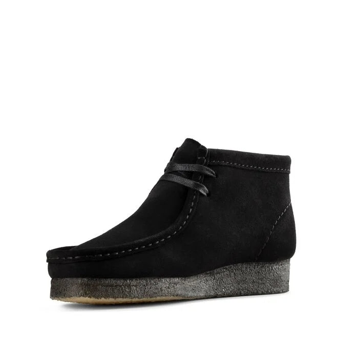 Clarks Wallabee Boot (Black Suede)