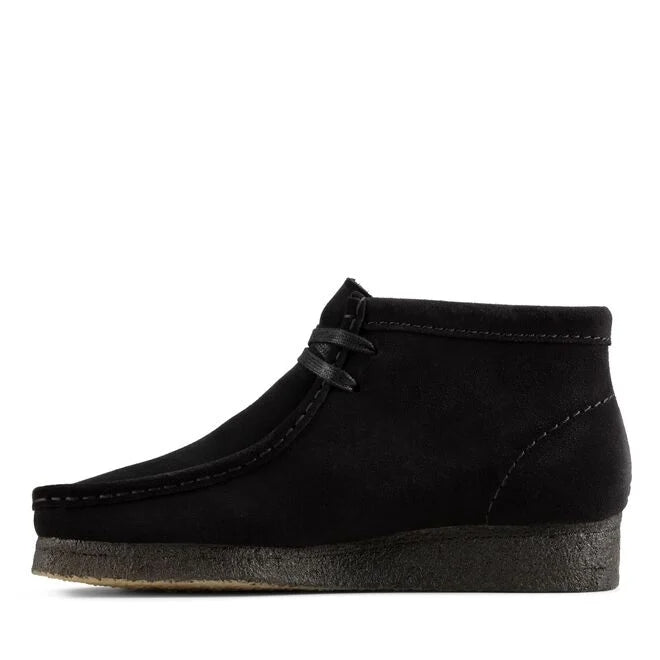 Clarks Wallabee Boot (Black Suede)