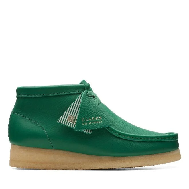 Clarks Wallabee Boot (Cactus Green Leather)