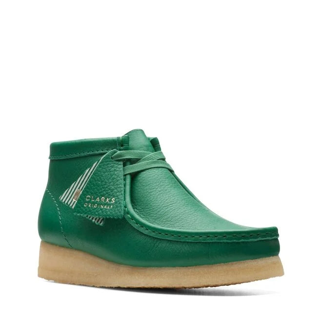 Clarks Wallabee Boot (Cactus Green Leather)
