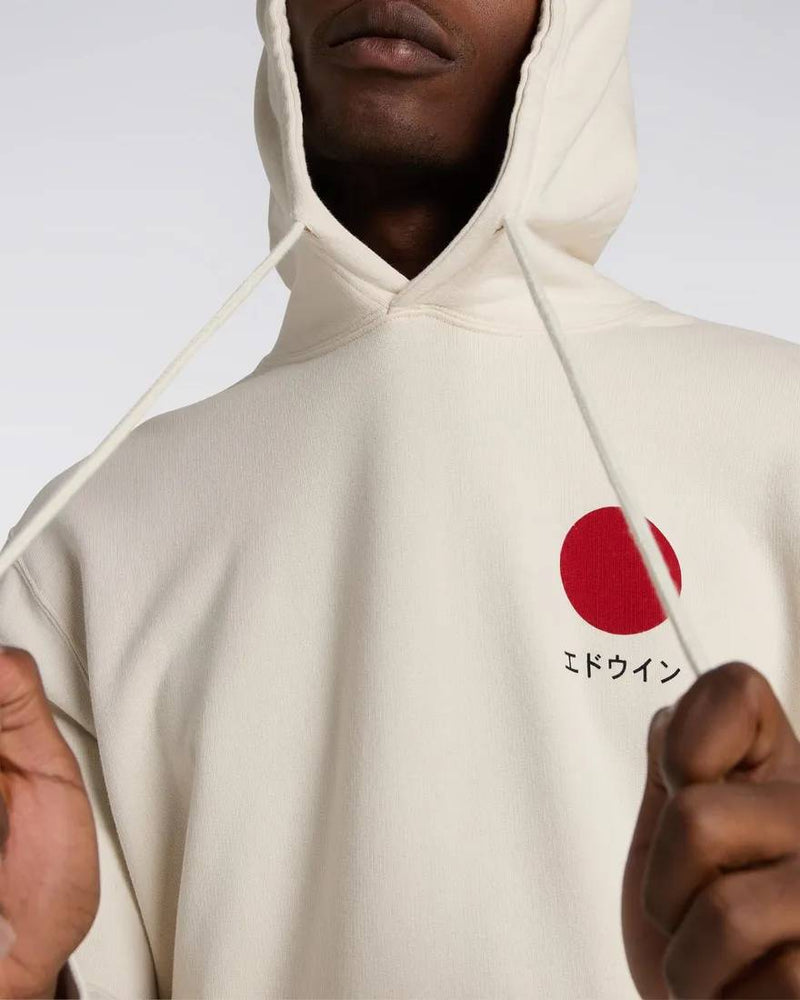 Edwin Japanese Sun Hoodie Sweat (Whisper White)