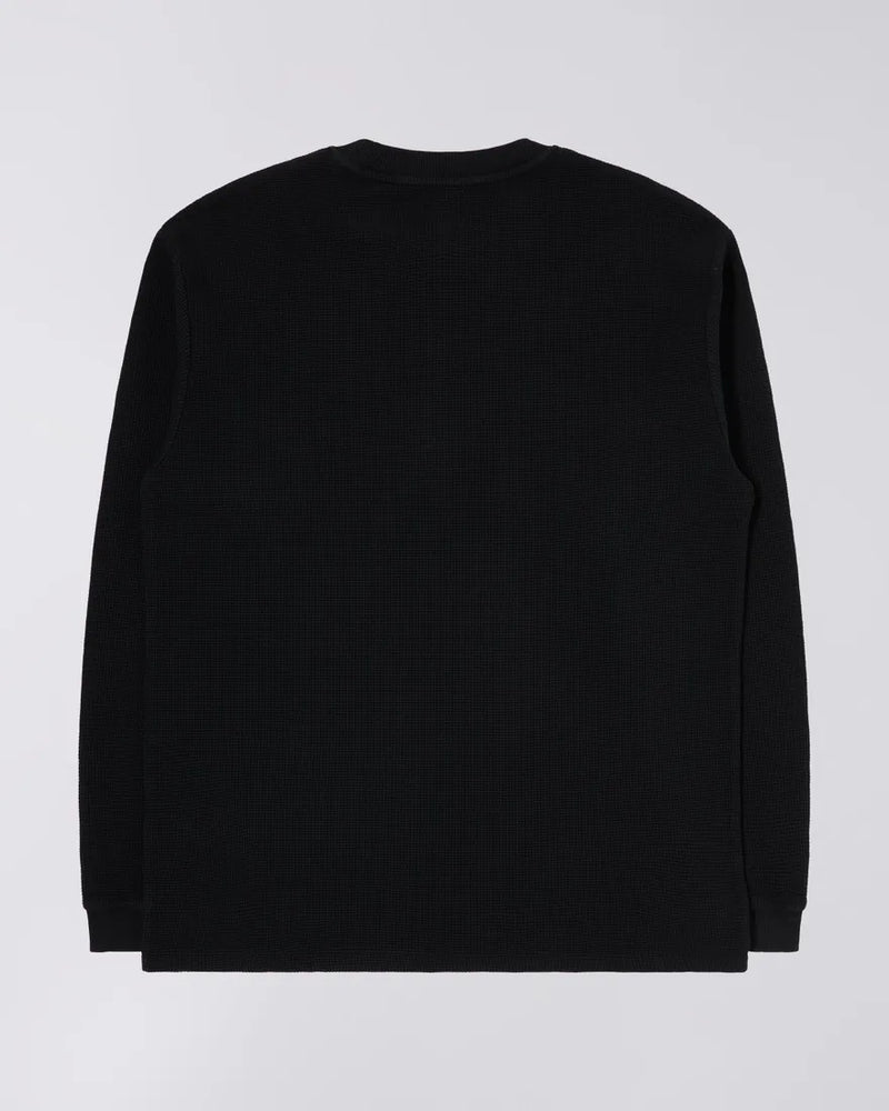 Edwin Waffle Dizzy TS LS (Black)