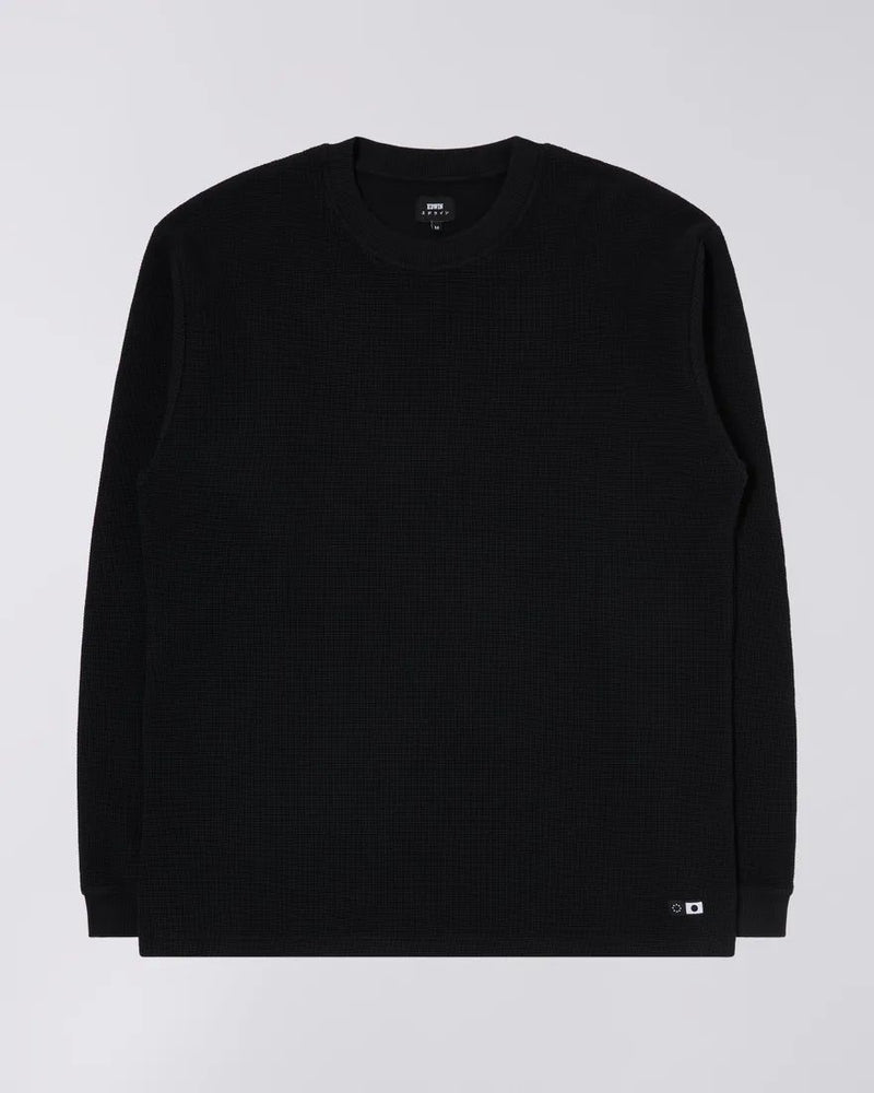 Edwin Waffle Dizzy TS LS (Black)