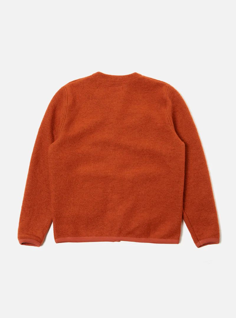 Universal Works Cardigan Wool Fleece (Orange)