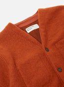 Universal Works Cardigan Wool Fleece (Orange)