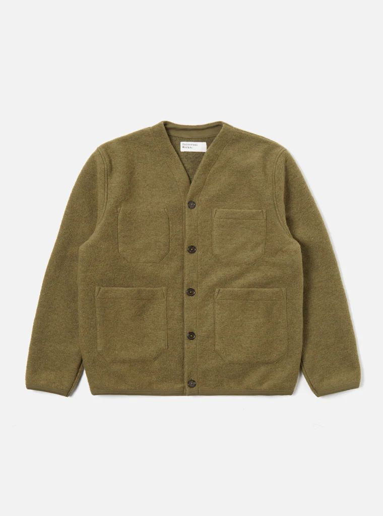 Universal Works Cardigan Wool Fleece (Lovat)