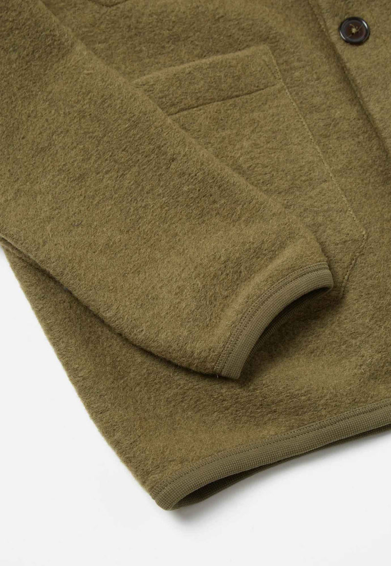Universal Works Cardigan Wool Fleece (Lovat)