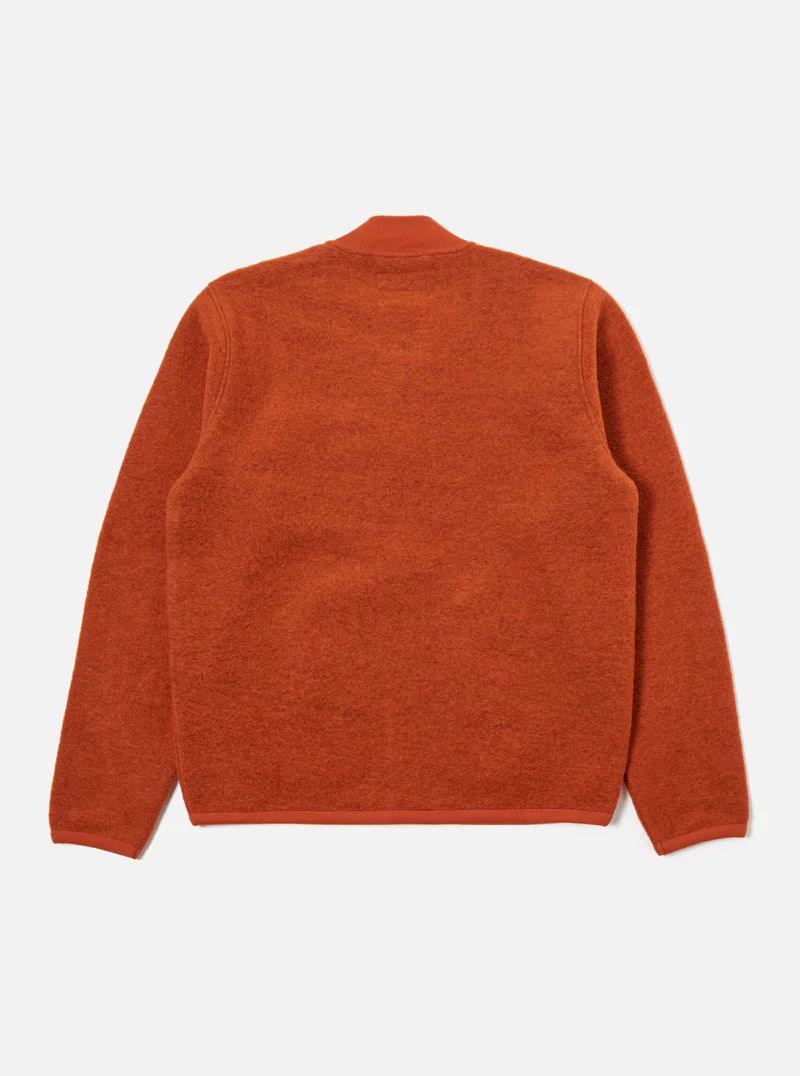 Universal Works Zip Bomber Wool Fleece (Orange)