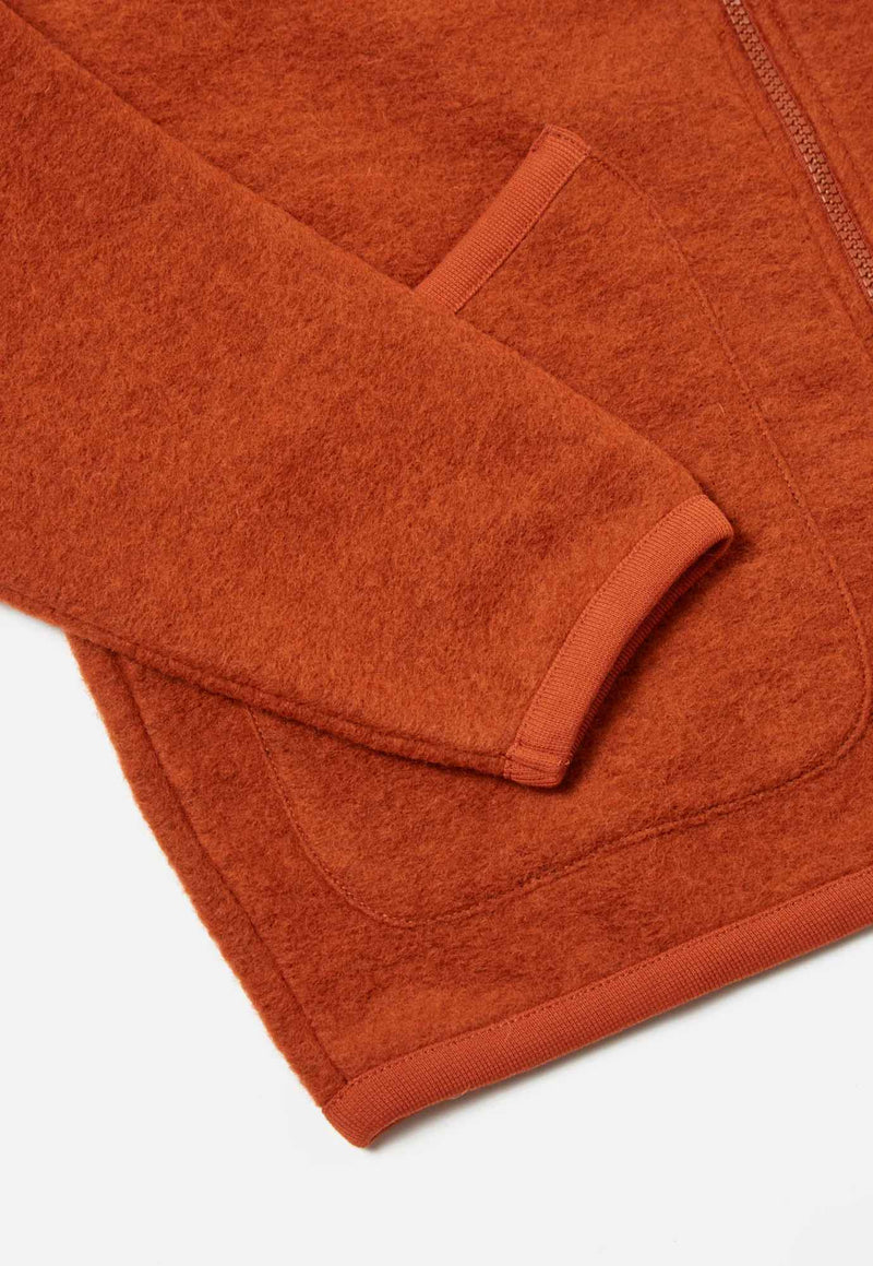 Universal Works Zip Bomber Wool Fleece (Orange)