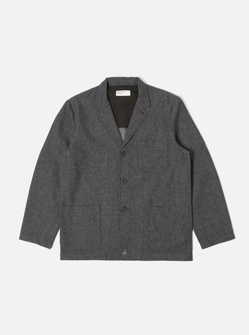 Universal Works Upcycled It Tweed Three Button Jacket (Grey)