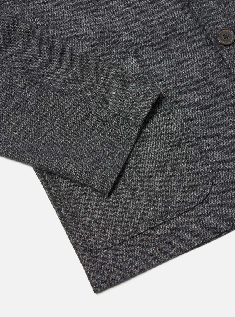 Universal Works Upcycled It Tweed Three Button Jacket (Grey)