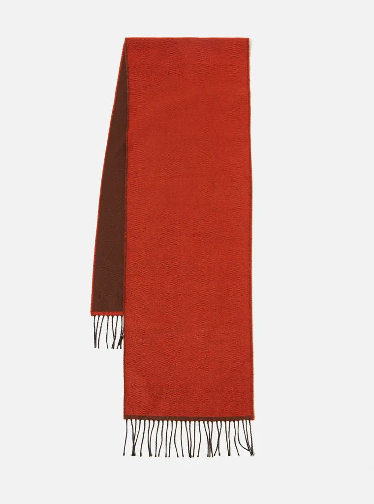 Universal Works Double Sided Scarf (Rust Brown)